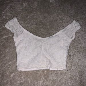 White crop top